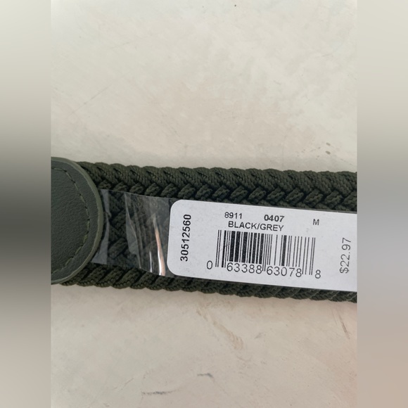 4/25 Olive Green Lattice Belt - Picture 4 of 5